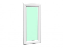 Elegante espejo brillante blanco 188 x 88