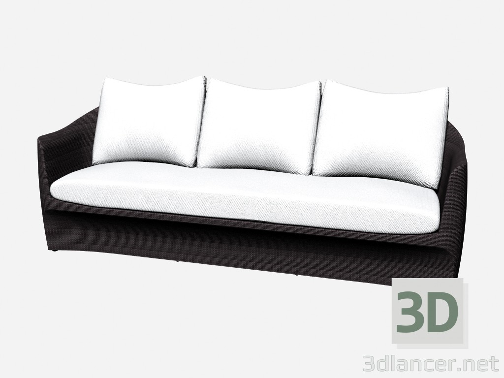 modello 3D Divano 3 posti divano 3 posti 46500 46550 - anteprima