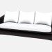 3d model Sofa 3-seater 3 Seater Sofa 46500 46550 - preview