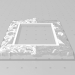 modello 3D Cornice intarsiata per specchiera - anteprima