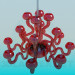 3d model Colored glass chandelier - preview