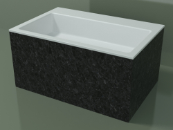Countertop washbasin (01R142302, Nero Assoluto M03, L 72, P 48, H 36 cm)