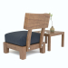 Silla y mesa de madera maciza 3D modelo Compro - render