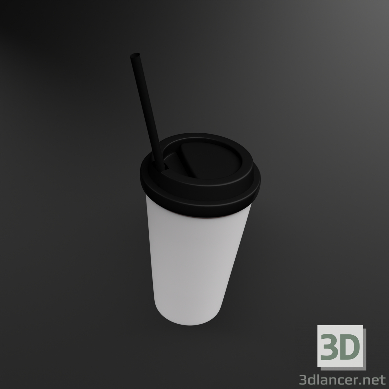 3d модель Стаканчик кофе – превью