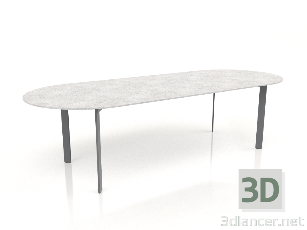 3D modeli Yemek masası (Antrasit) - önizleme