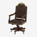 3 डी मॉडल चमड़े के असबाब 1608 के साथ कुर्सी घूम रहा है - पूर्वावलोकन