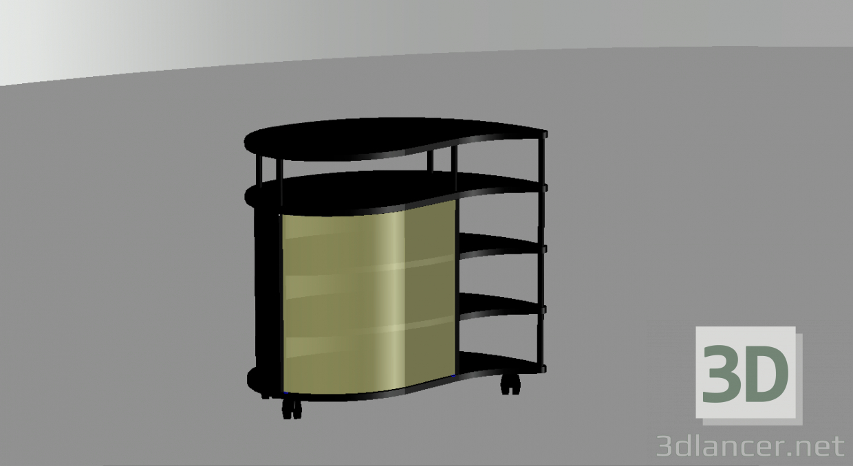 3d model Bedside table for TV - preview
