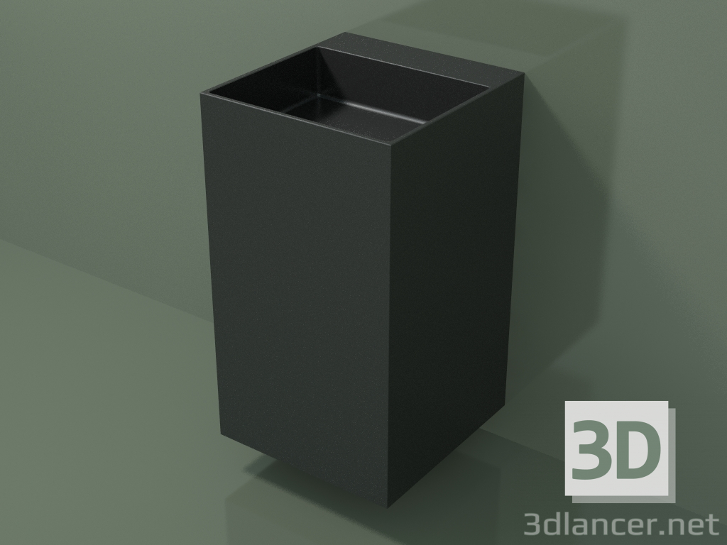 3d model Wall-mounted washbasin (03UN26303, Deep Nocturne C38, L 48, P 50, H 85 cm) - preview