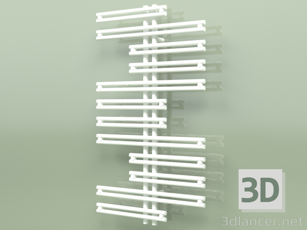 3D modeli Isıtmalı havlu askısı - Kea (1000 x 600, RAL - 9016) - önizleme