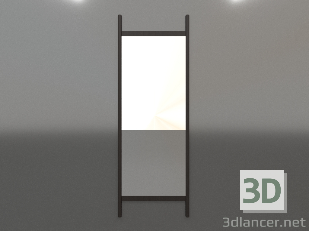modello 3D Specchio ZL 26 (670x1900, legno marrone scuro) - anteprima