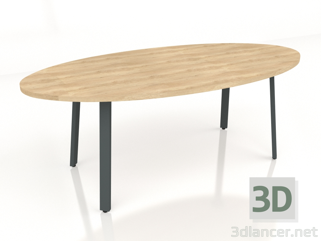 3D modeli Konferans masası Ogi A PLF12E (2000x1000) - önizleme