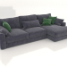 3d model Sofa-bed SHERLOCK (upholstery option 3) - preview