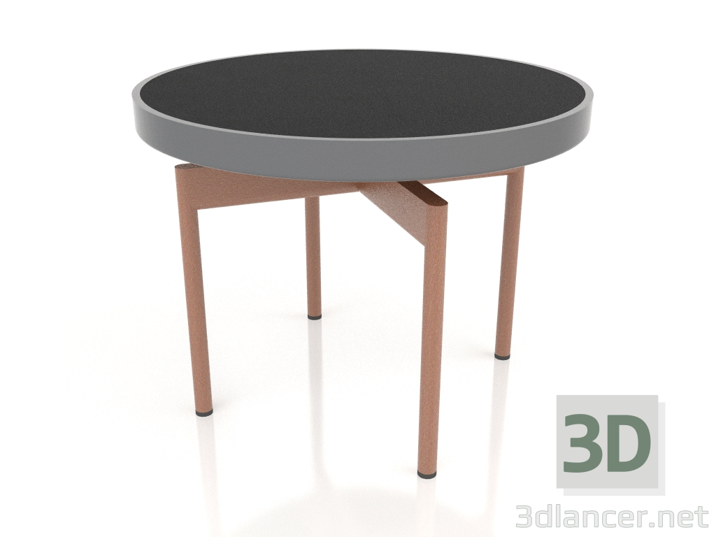 modèle 3D Table basse ronde Ø60 (Anthracite, DEKTON Domoos) - preview