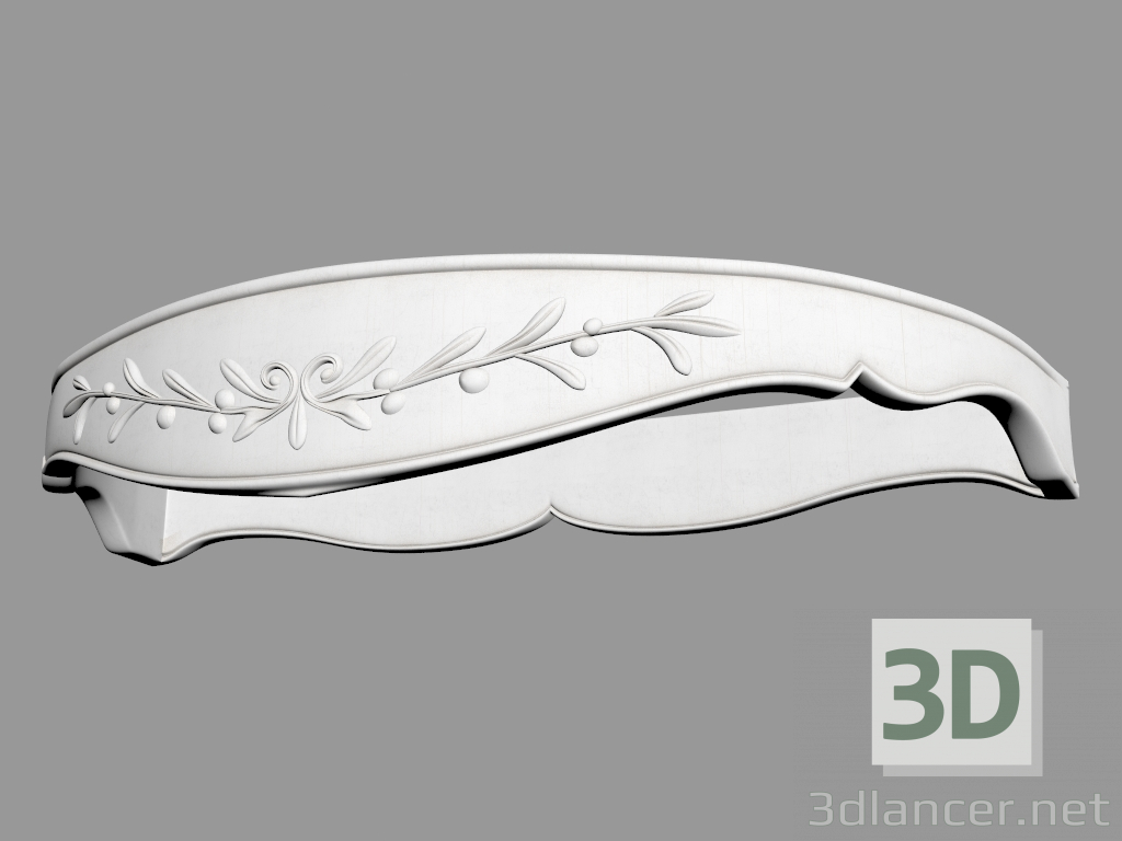 modèle 3D Corniche pour un auvent (PQAP) - preview