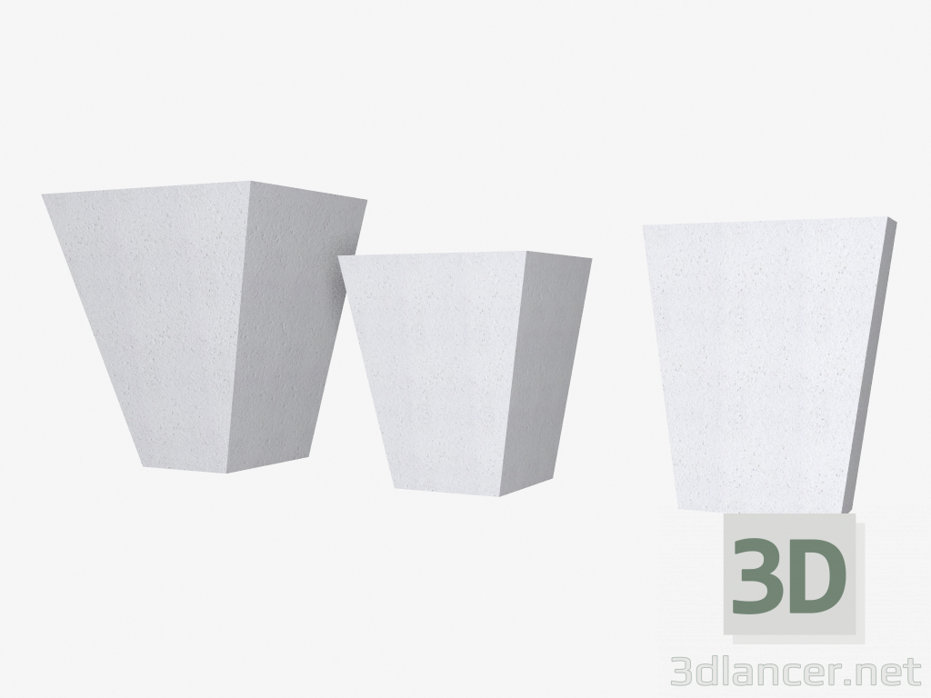 3D modeli Kale taşları (FZ20M, FZ27M, FZ22BZ) - önizleme