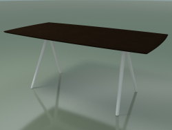 Seifenförmiger Tisch 5419 (H 74 - 90x180 cm, Beine 150 °, furniert L21 wenge, V12)