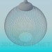 3d model Luminaire with mesh lampshade - preview