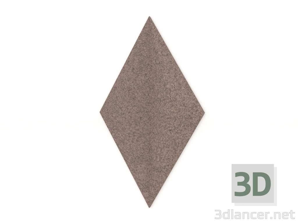 modèle 3D Panneau mural LINE 3D (marron) - preview