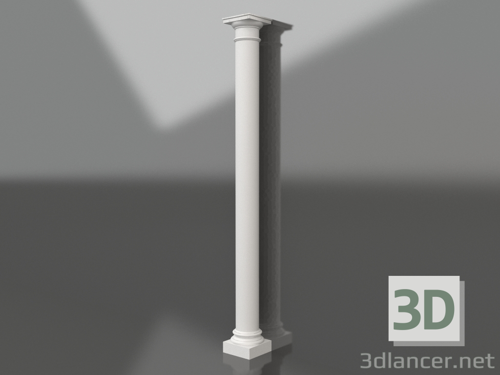 3d model Columna de yeso KK 026 (D=230mm, H=3280mm) - vista previa