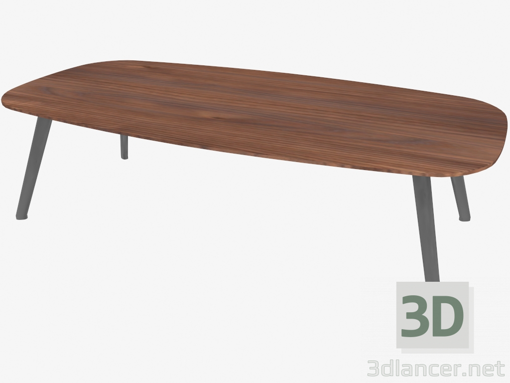 3 डी मॉडल कॉफी टेबल (अखरोट 120x60x36) - पूर्वावलोकन