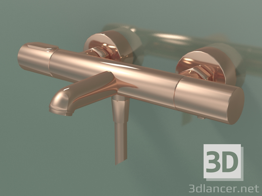 3D modeli Açık montaj için banyo termostatı (34435300) - önizleme