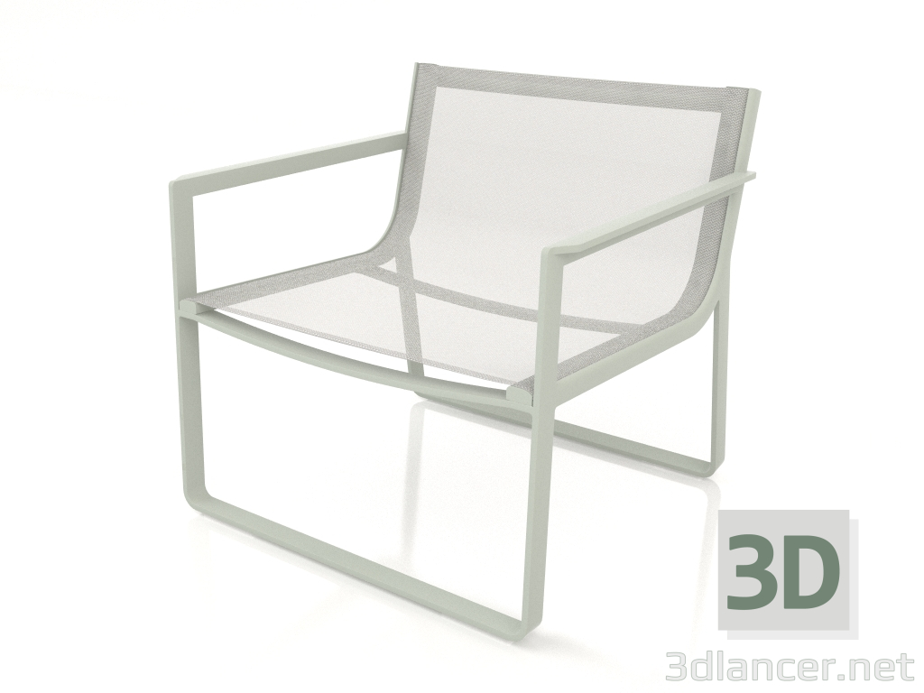 3D Modell Clubsessel (Zementgrau) - Vorschau
