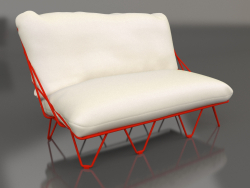 2-Sitzer-Sofa (Rot)