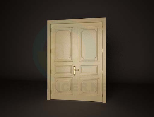 3d модель Двойная дверь 1 – превью