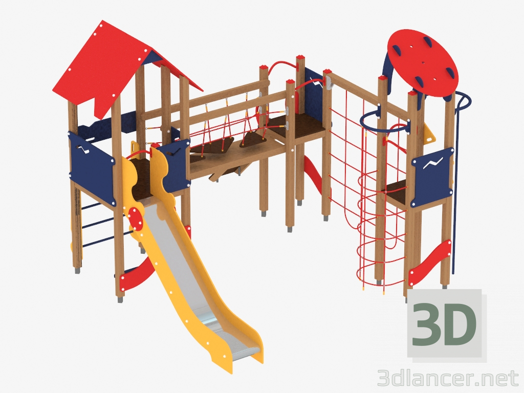 3d model Children's play complex (1301) - preview