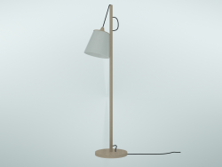 Floor lamp Pull (Oak, White)