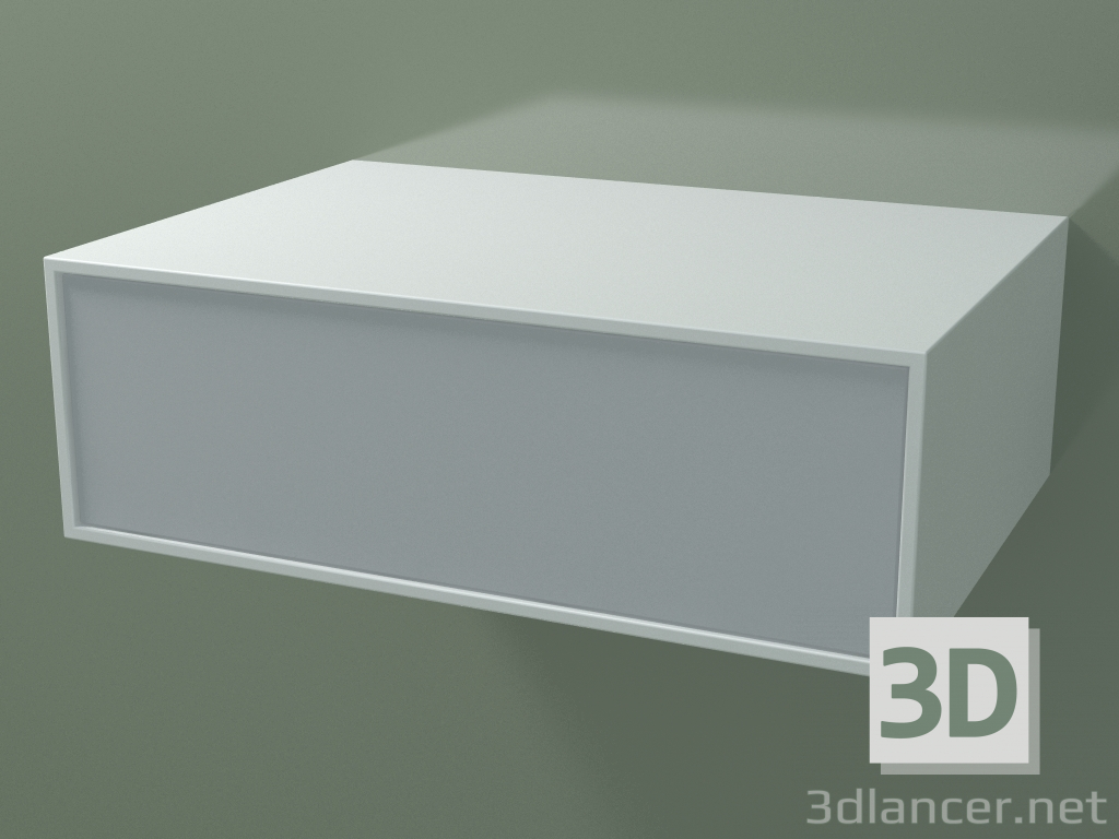 3 डी मॉडल बॉक्स (8AUCAB01, ग्लेशियर व्हाइट C01, HPL P03, L 72, P 50, H 24 सेमी) - पूर्वावलोकन