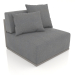 3d model Sofa module section 3 (Quartz gray) - preview