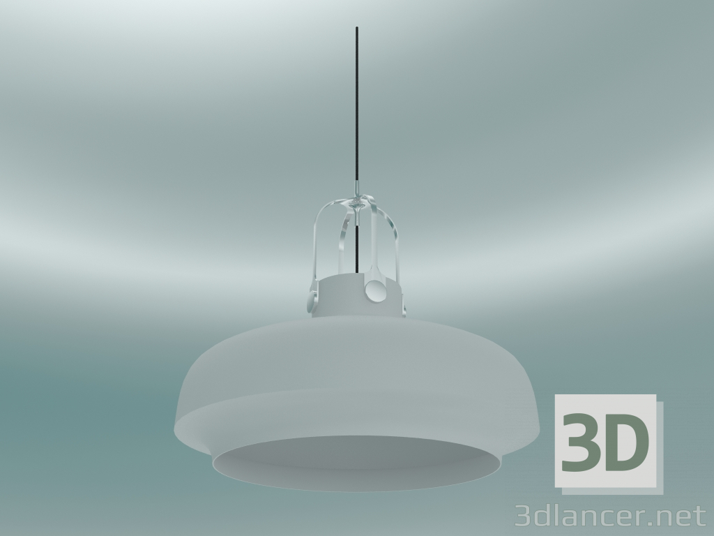 modello 3D Lampada a sospensione Copenhagen (SC8, Ø60cm H 53cm, bianco opaco) - anteprima