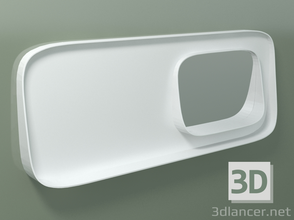 modello 3D Specchio con mensola (dx, L 120, H 48 cm) - anteprima