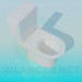 3D modeli Standart tuvalet - önizleme