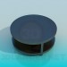 3d model Round coffee table with shelf - preview