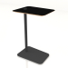 modèle 3D Table d'appoint Loop (Noir, Linoléum noir) - preview