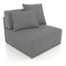 Modelo 3d Seção 3 do módulo do sofá (Antracite) - preview