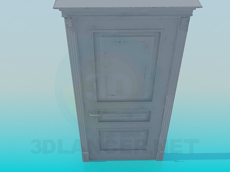 modèle 3D Porte haute Poly - preview