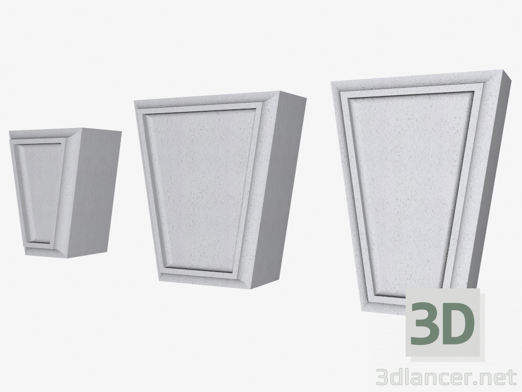 3D modeli Kale taşları (FZ26ST, FZ35ST, FZ36ST) - önizleme
