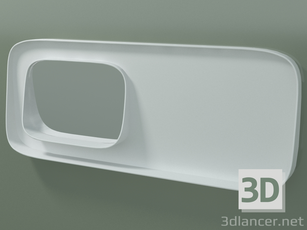 3D modeli Raflı ayna (sx, L 120, H 48 cm) - önizleme