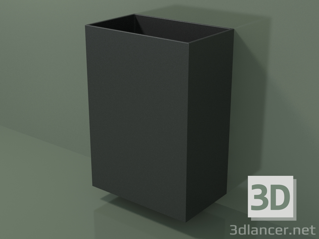 modello 3D Lavabo sospeso (03UN36102, Deep Nocturne C38, L 60, P 36, H 85 cm) - anteprima