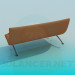 3D Modell Sofa mit Leder-Polsterung - Vorschau