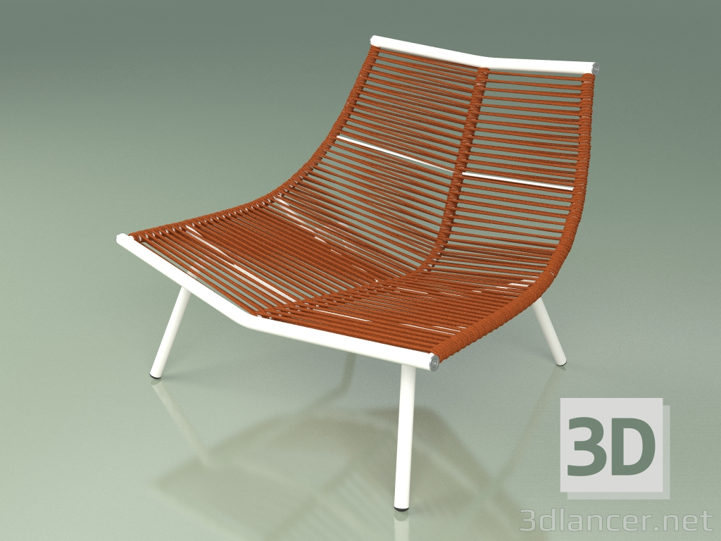 3 डी मॉडल लाउंज कुर्सी 001 (धातु दूध) - पूर्वावलोकन