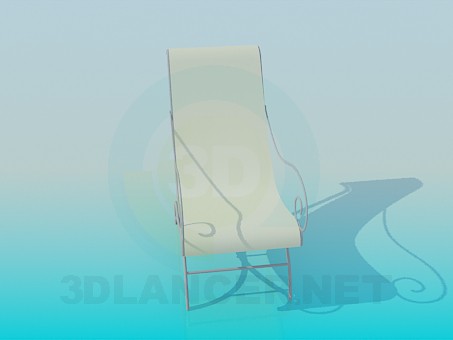 modèle 3D Chaise pour extérieur - preview