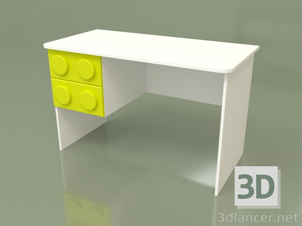 3D Modell Linker Schreibtisch (Lime) - Vorschau