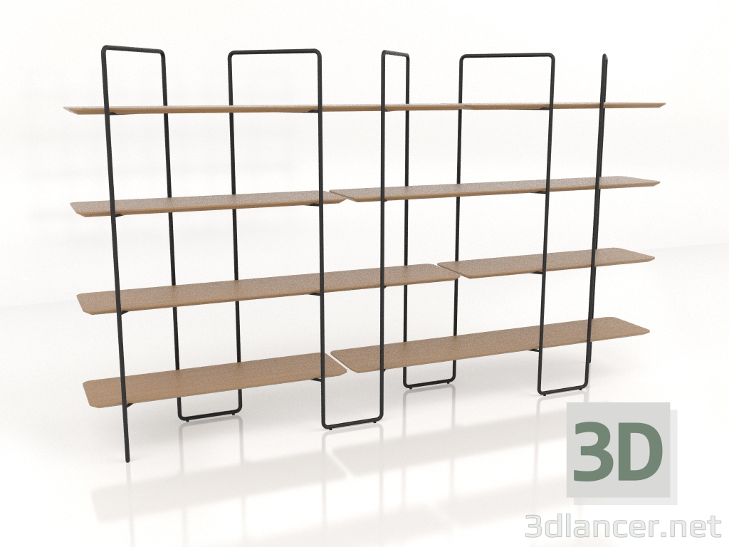 3d model Rack modular (composición 9 (06+03+U)) - vista previa