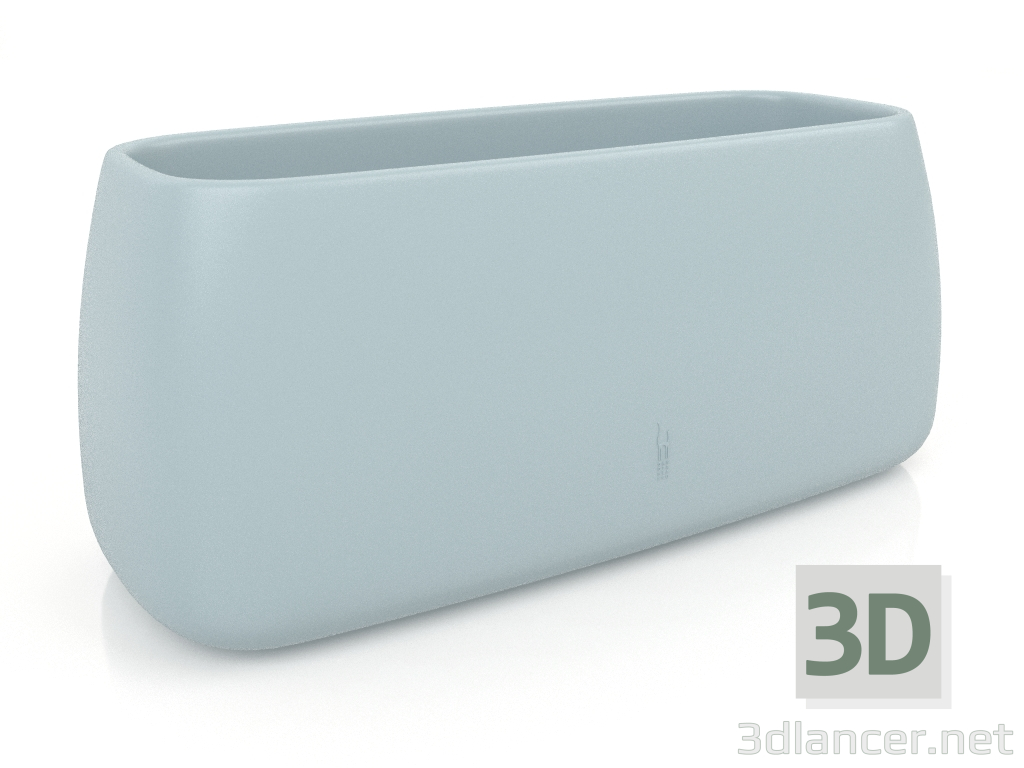 modèle 3D Cache-pot 5 (Bleu gris) - preview