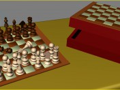 Satranç (satranç kutu + Dama Tahtası)