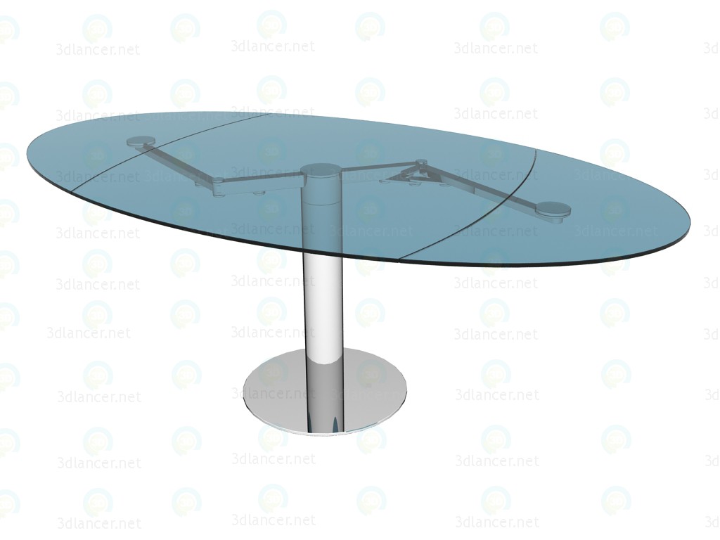 modello 3D Sala da pranzo tavolo titano spiegato 1136 iii - anteprima